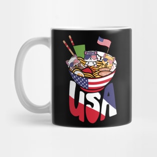 Ramen Cats US Flag 4th July Mug